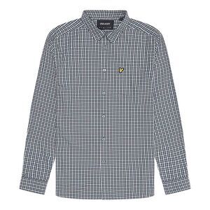 Lyle & Scott Mens Gingham Button-Down Shirt / Blue